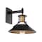 Dweled Sleepless LED 15in Indoor and Outdoor Wall Light 3000K in Black with Aged Brass WS-W430 - alternate 1